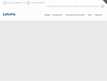 Tablet Screenshot of lohnfix.de
